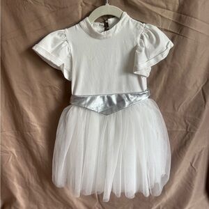 Star Wars Princess Leia White Dress with Silver Belt